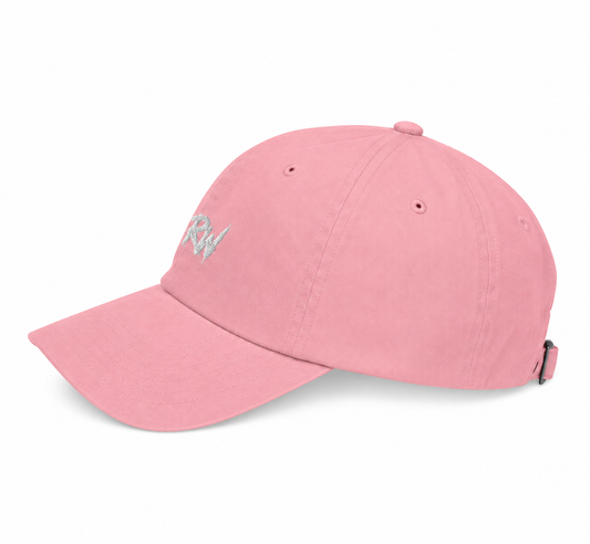 Casquette RW Rose - Logo Brodé Premium ReloopWear. Fabrication à la demande. Livraison estimée 7 à 10 jours.