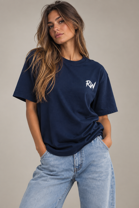 T-shirt Streetwear RW Couleur Bleu Saphir - Reload Reset Reloop.