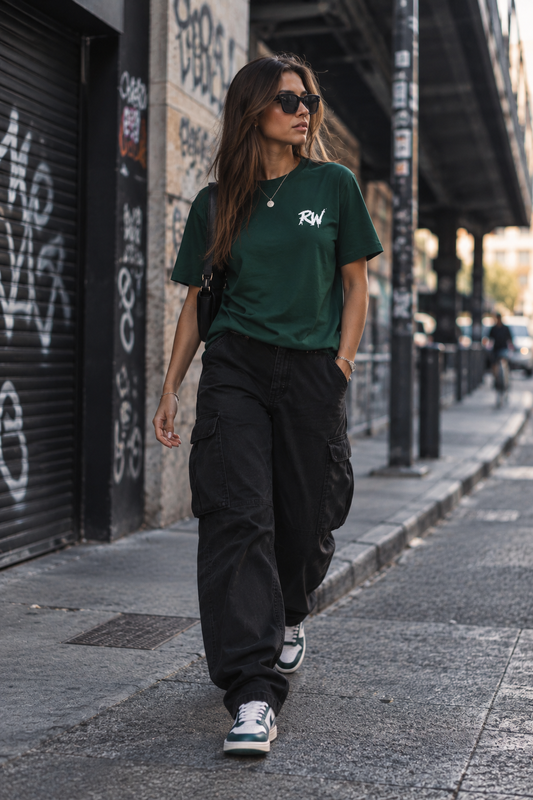 T-shirt Streetwear RW Couleur Vert Foncé - Reload Reset Reloop.