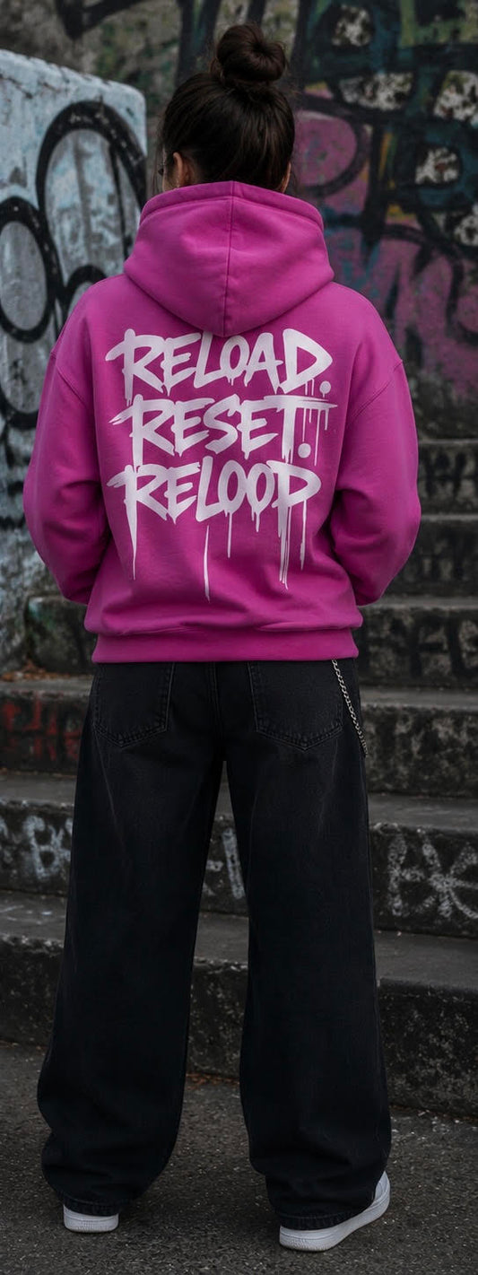 Sweat-Shirt à capuche RW - Reload. Reset. Reloop.