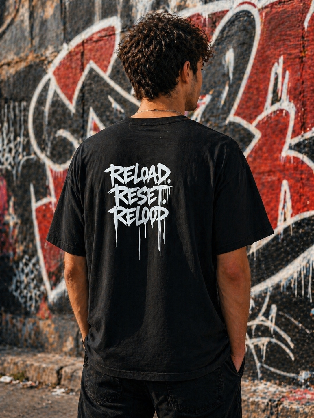 T-shirt Streetwear RW - Reload Reset Reloop  En Précommande - Livraison sous 20 jours ouvrés.
