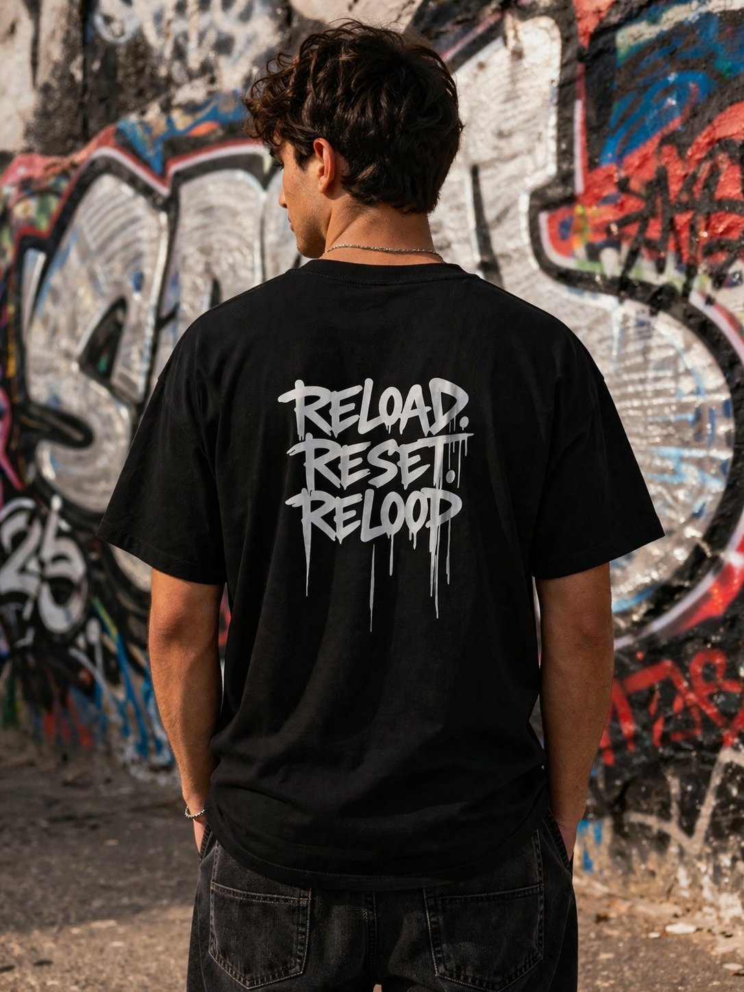 T-shirt Streetwear RW - Reload Reset Reloop  En Précommande - Livraison sous 20 jours ouvrés.