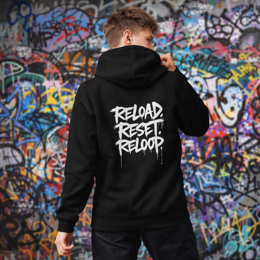 Hoodie Streetwear ReloopWear - Reload Reset Reloop