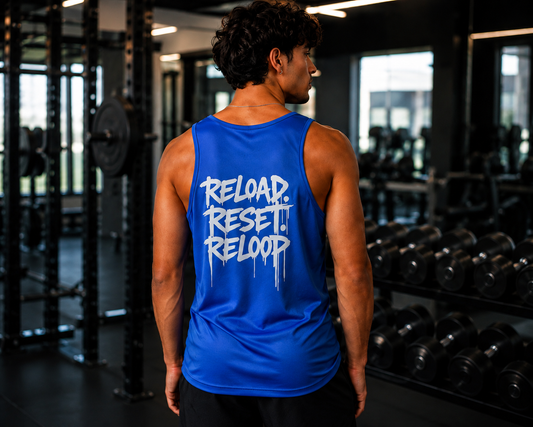 Débardeur Reload. Reset. Reloop. Sport ou look streetwear.