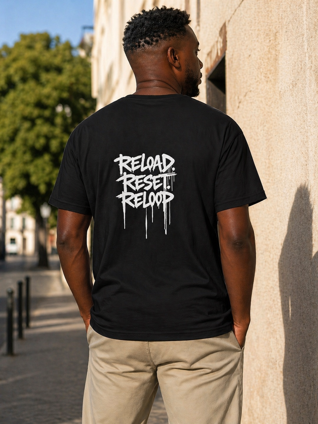 T-shirt Streetwear RW - Reload Reset Reloop  En Précommande - Livraison sous 20 jours ouvrés.
