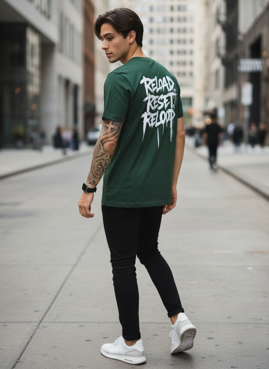 T-shirt Streetwear RW - Reload Reset Reloop  En Précommande - Livraison sous 20 jours ouvrés.