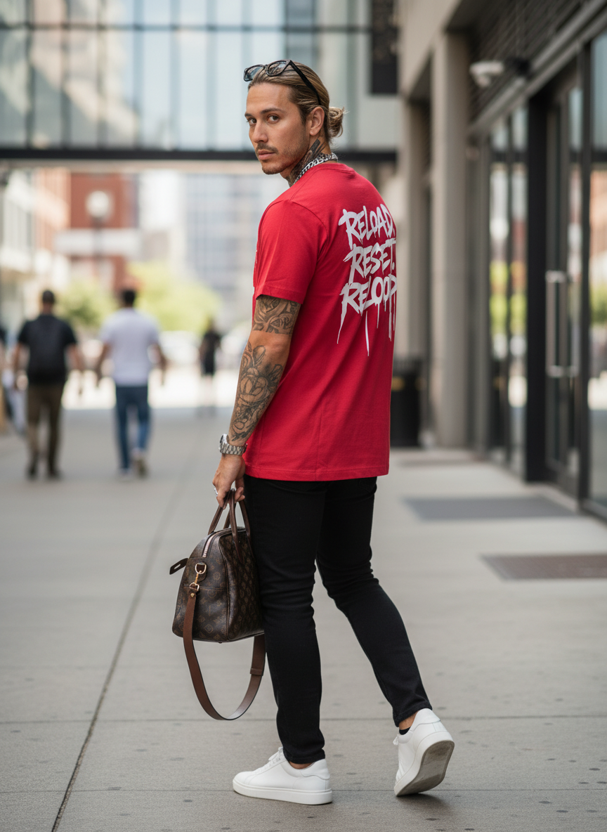 T-shirt Streetwear RW - Reload Reset Reloop  En Précommande - Livraison sous 20 jours ouvrés.