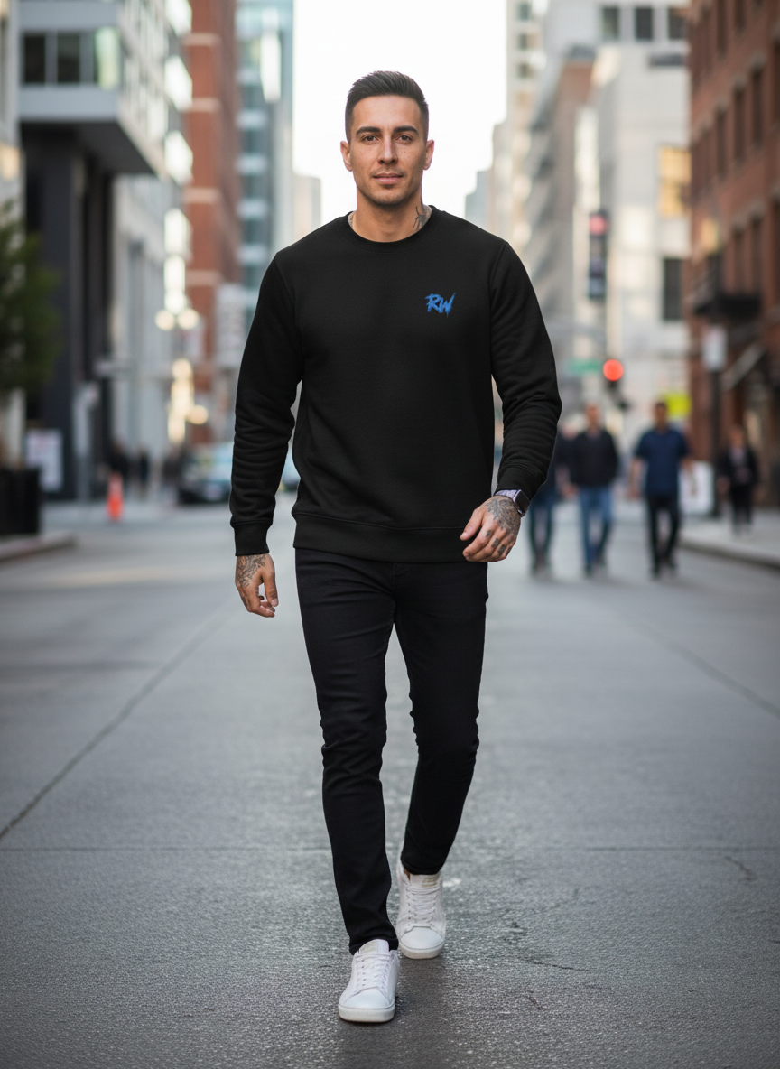 Sweat Unisexe RW Éco – Coton bio Minimaliste
